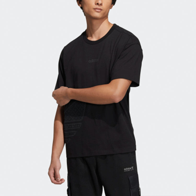 adidas originals CNY Sports Round Neck Short Sleeve Black T-Shirt HC0574
