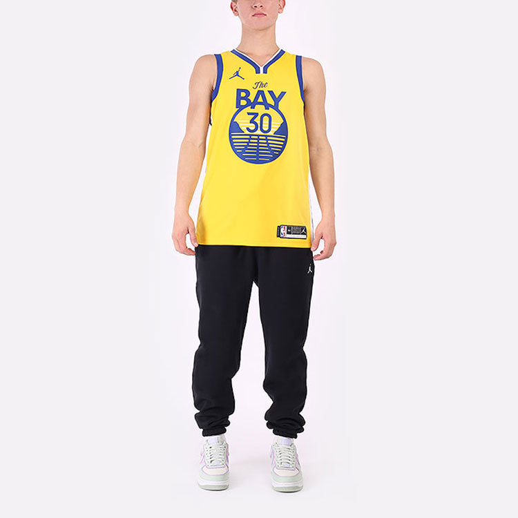 Air Jordan NBA Stephen Curry Warriors Statement Edition 2020 Swingman Jersey Yellow CV9477-729