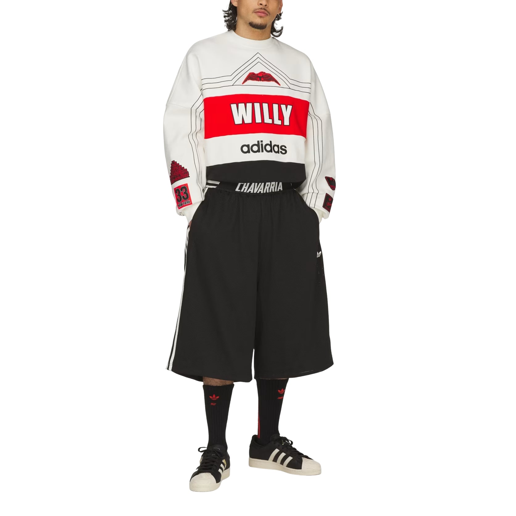 adidas x Chavarria NY Sweatshirt 'Off White' KS6444