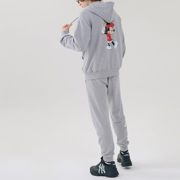 MLB x Disney Mickey Crossover Solid Color Zipper Unisex Gray 31TRK1031-43M