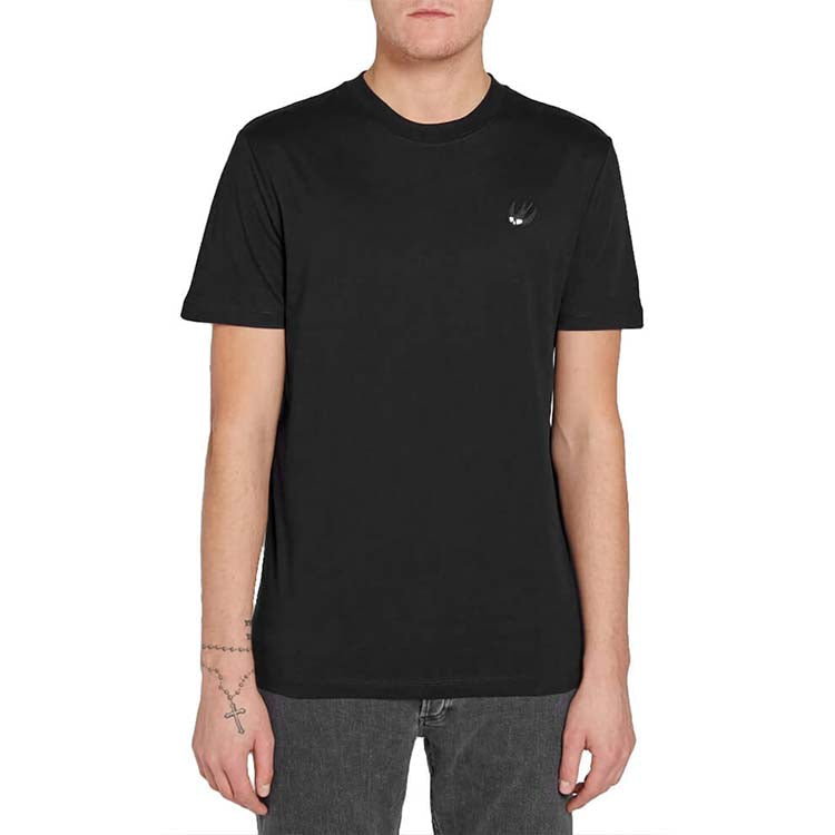 McQ Alexander McQueen Swallow Short Sleeve Unisex Black 277605-RKH36