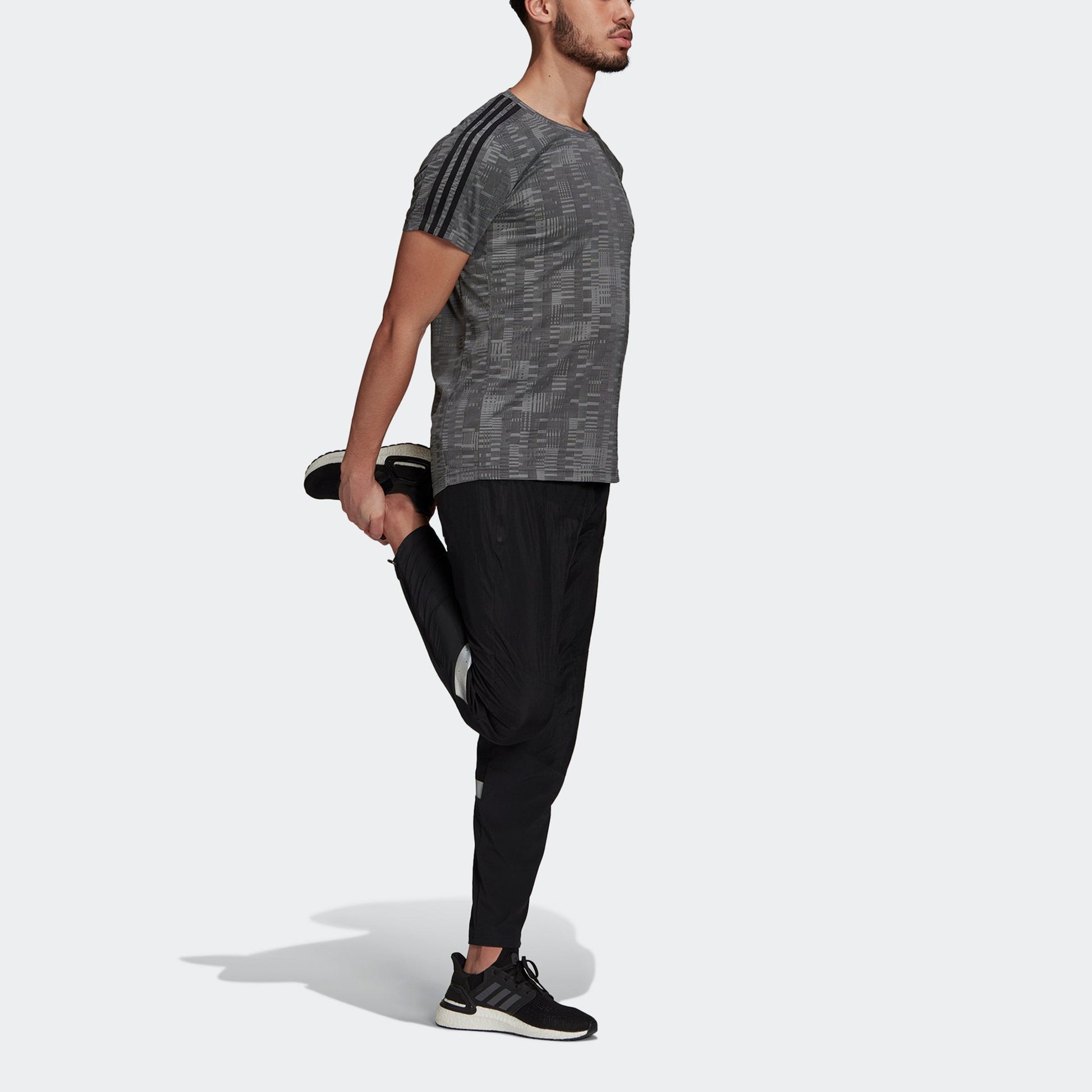 adidas Running Sports Round Collar Male Black GK5748