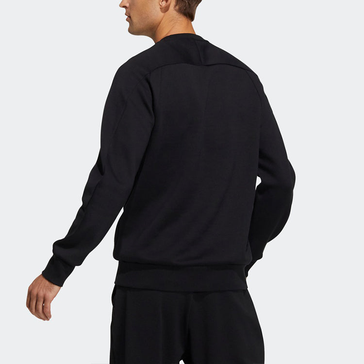adidas Th Swt Dk Ref Logo Printing Sports Pullover Round Neck Black GP0995