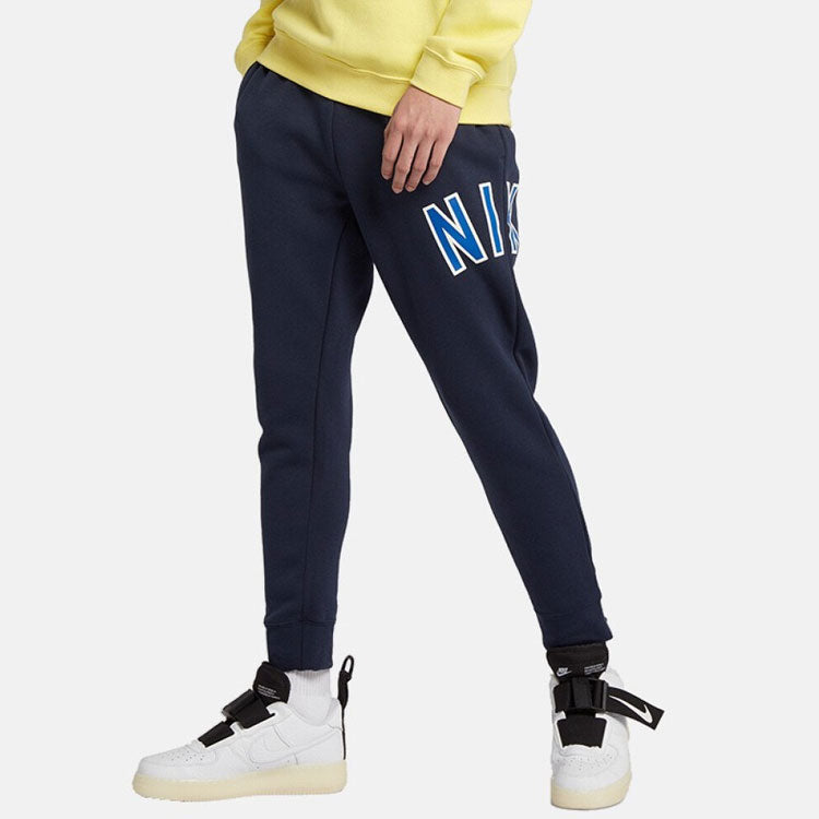 Nike Casual Knit Fleece Sports Pants Navy Blue Dark blue AR1825-451