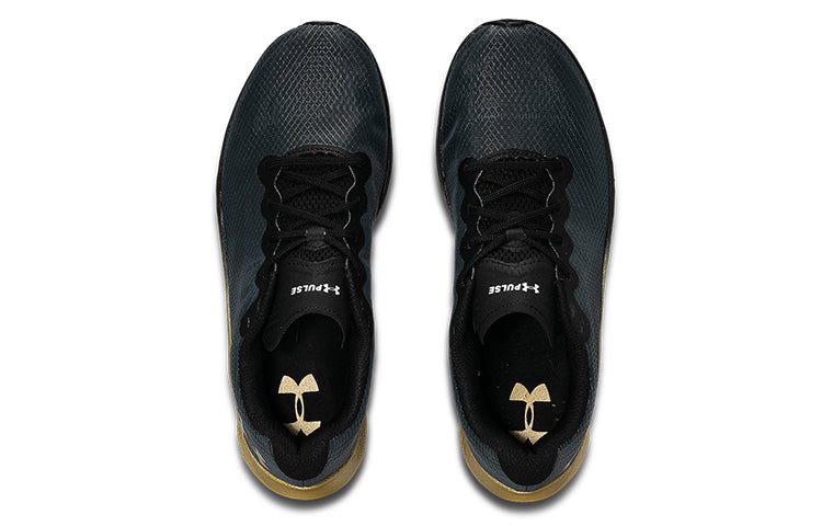 Under Armour Charged Pulse Sports Shoes Black/Gold 3023020-001