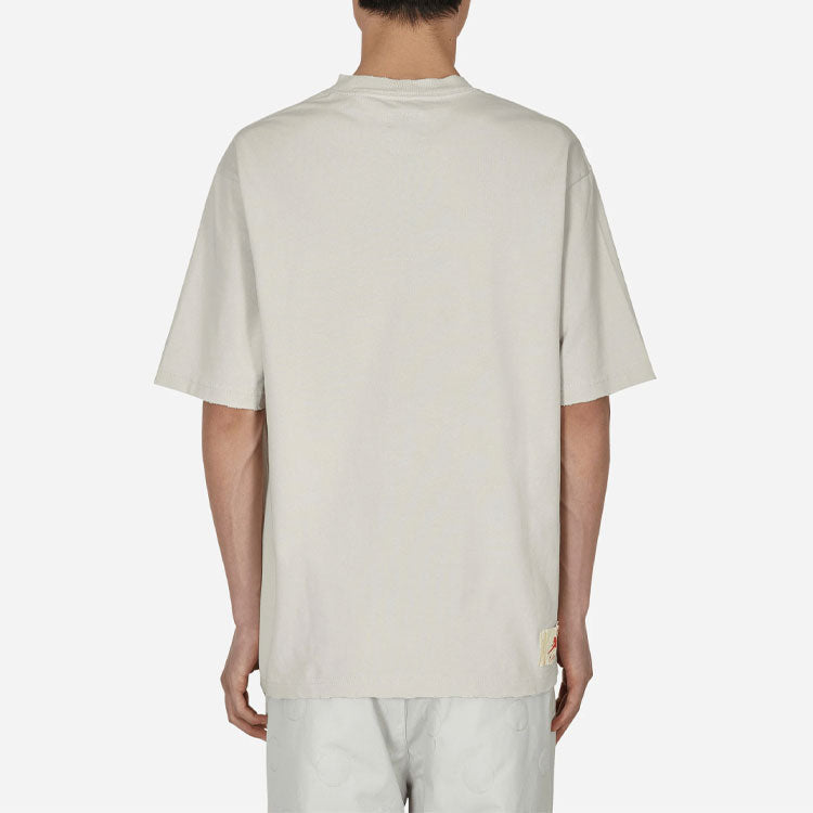 Air Jordan x Union Crossover SS22 Solid Color Character Alphabet Printing Round Neck Short Sleeve Asia Edition Gray DM2840-025