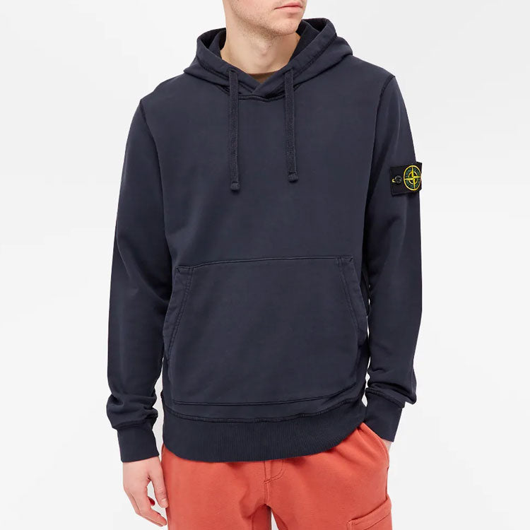 STONE ISLAND Garment Dyed Hoodie 'Navy' 741564151-V0020