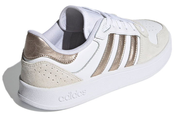 (WMNS) adidas Breaknet Plus 'White Champagne Metallic' FY9655