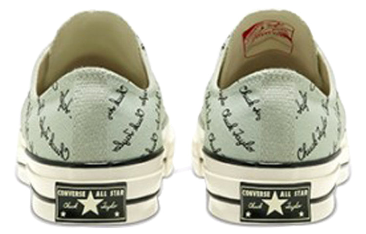 Converse Chuck 70 Low 'Scripted Signature Print - Green Oxide' 167699C