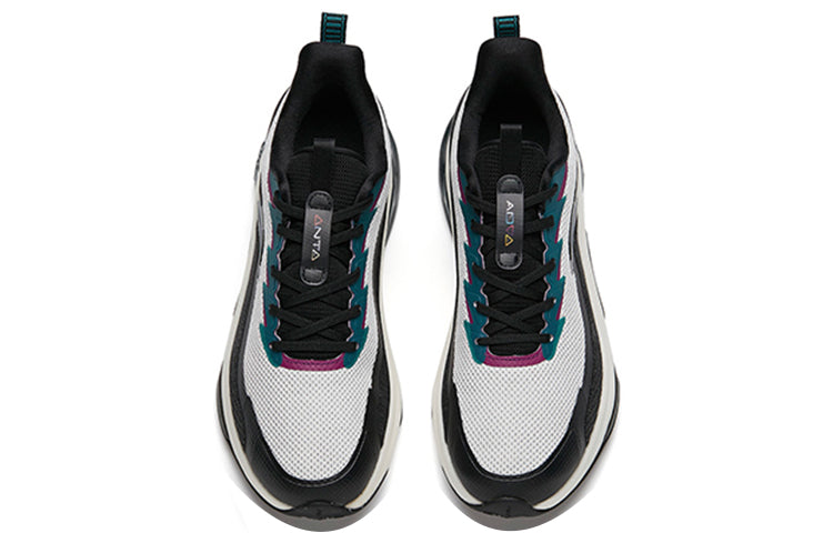 ANTA Running Shoes 'Black White Green' 112145502-1