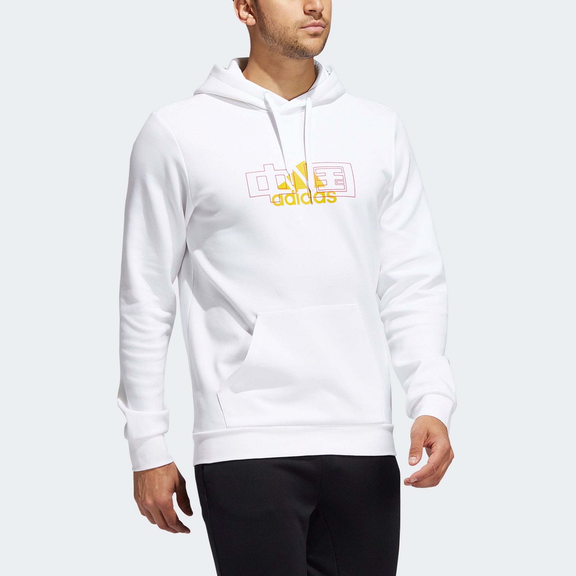 Men's adidas China Sweat Pattern Sports White HF4672