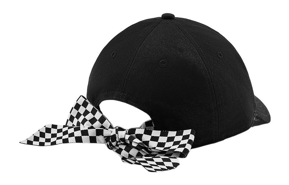 (WMNS) Vans Bow Back Hat 'Black White' VN0A4UM9Y28