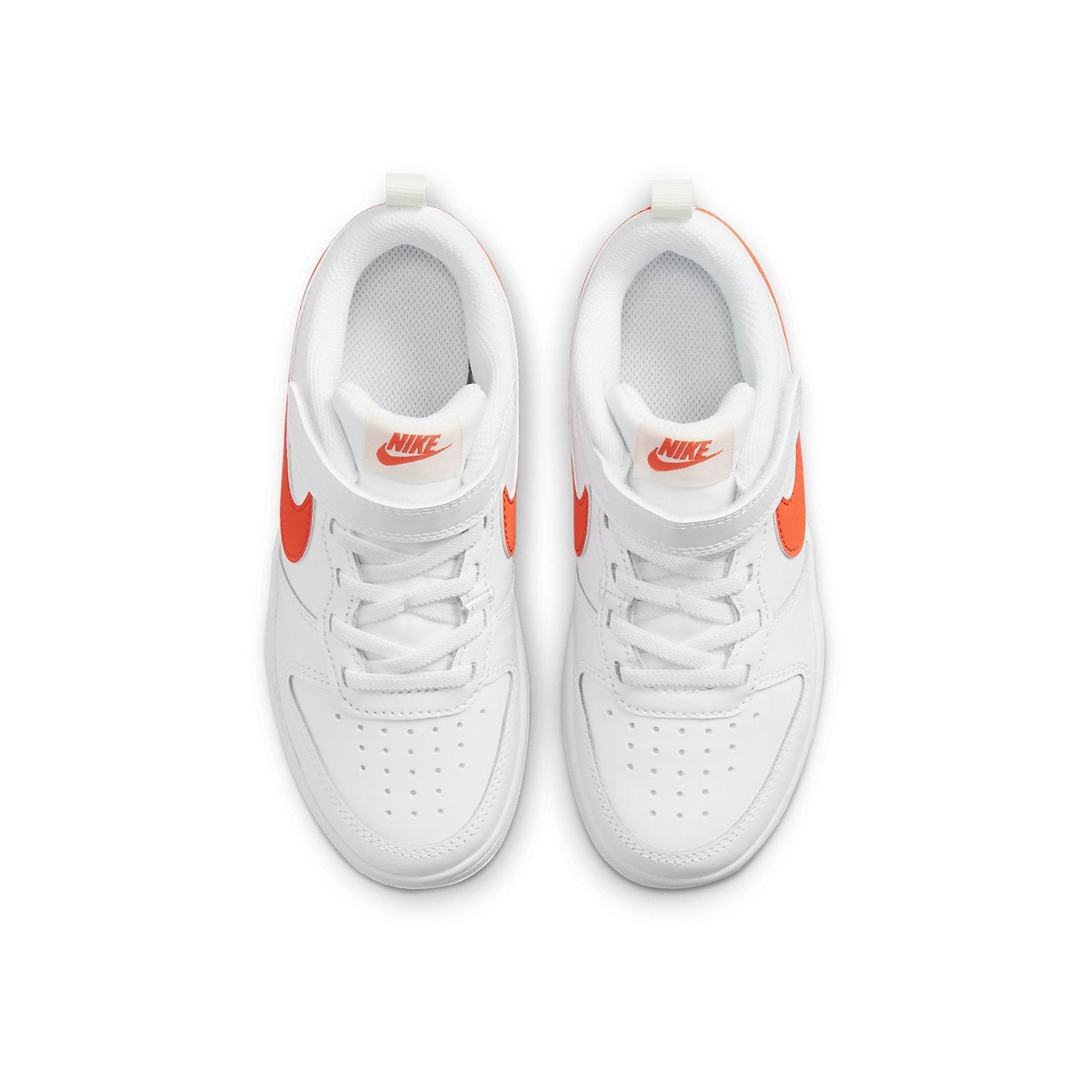 (PS) Nike Court Borough Low 2 'White Orange' BQ5451-114