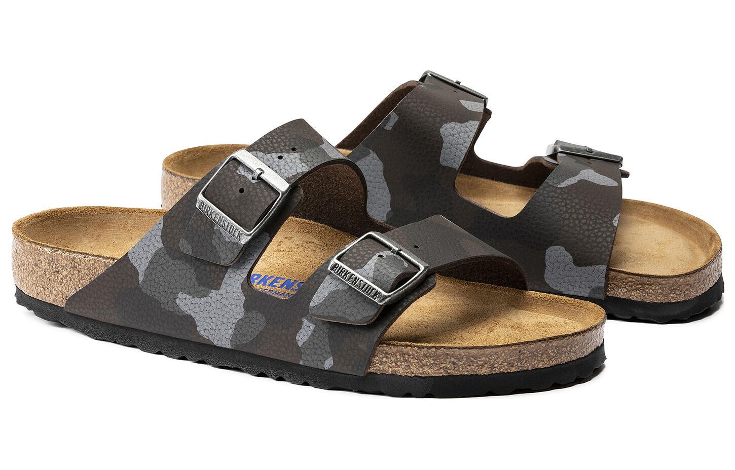 Birkenstock Arizona Soft Footbed Slide Sandals 'Camo Brown' 1013015