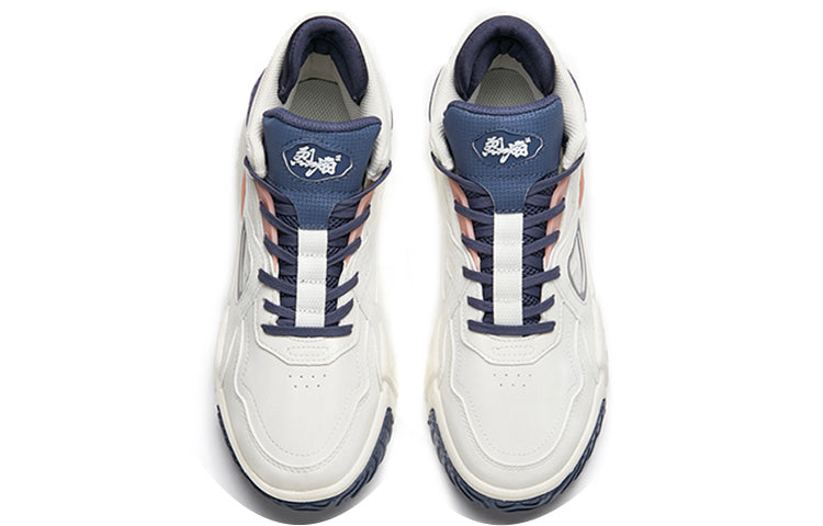(WMNS) ANTA Life Series Sneakers High 'White Blue Flame' 122148088-5