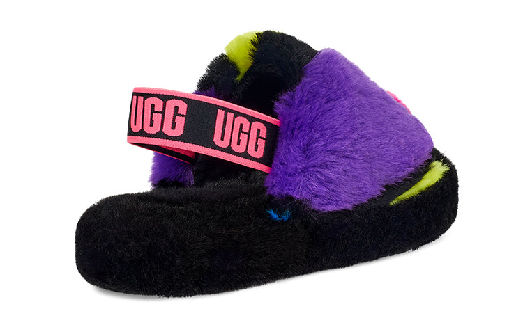 (PS) UGG Fluff Yeah Party Spots 'Black' 1124924K-BLK