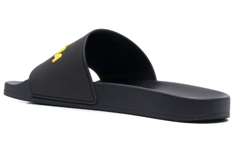 Balenciaga Pool Slides 'Black Yellow' 565826W1S801070