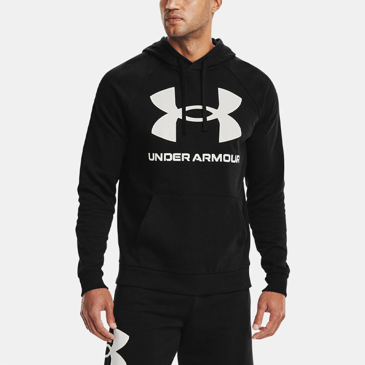Under Armour Rival Fleece Big Logo Hoodie 'Black' 1357093-001