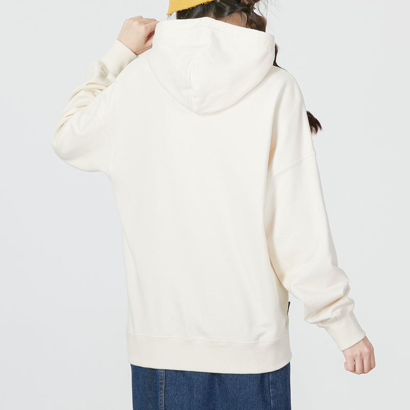 (WMNS) PUMA Oversized Graphic Hoodie 'White' 537633-99