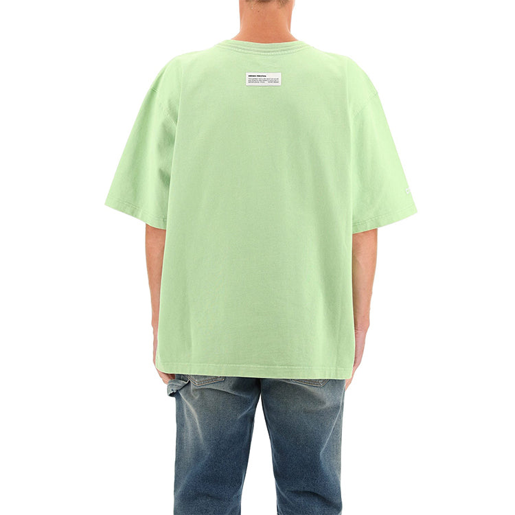 HERON PRESTON FW21 CTNMB Logo T-shirt 'Green White' HMAA025F21JER0025501