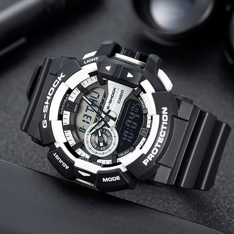 CASIO G-Shock Analog-Digital 'Black White' GA-400-1A