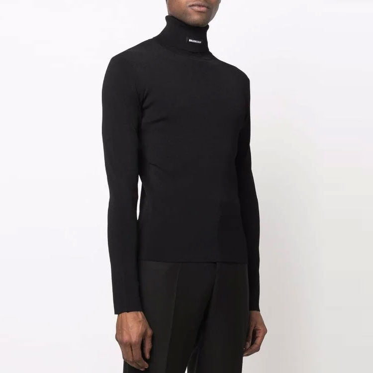 Balenciaga Fitted Turtleneck Sweater 'Black' 682003T51751000