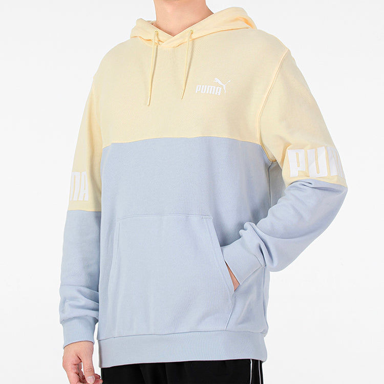 PUMA Power Logo Printing Colorblock Sports Light Blue 670937-21