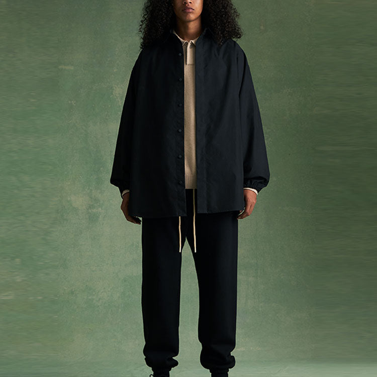 Fear of God Essentials FW23 Button Down Shirt 'Jet Black' 186BT234020F