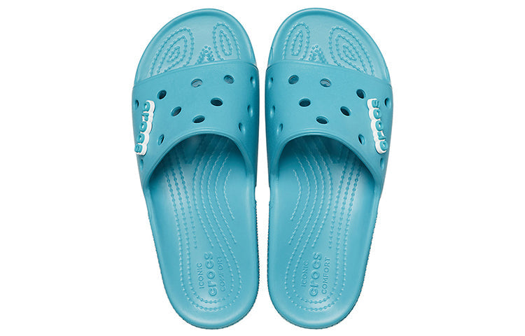 Crocs Classic Flat Sandals Unisex Denim Blue 206121-4ST