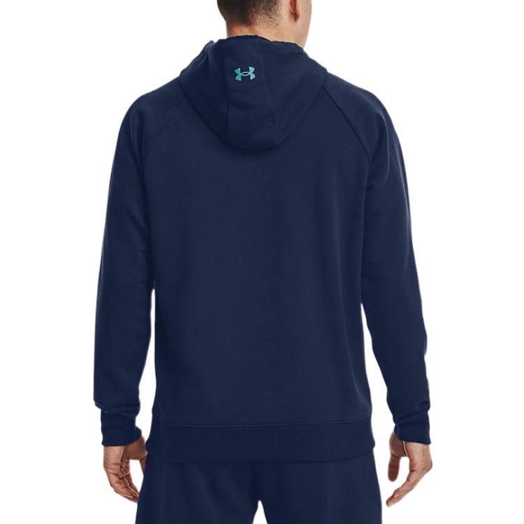 Under Armour Project Rock Heavyweight Terry Hoodie 'Blue' 1370453-408