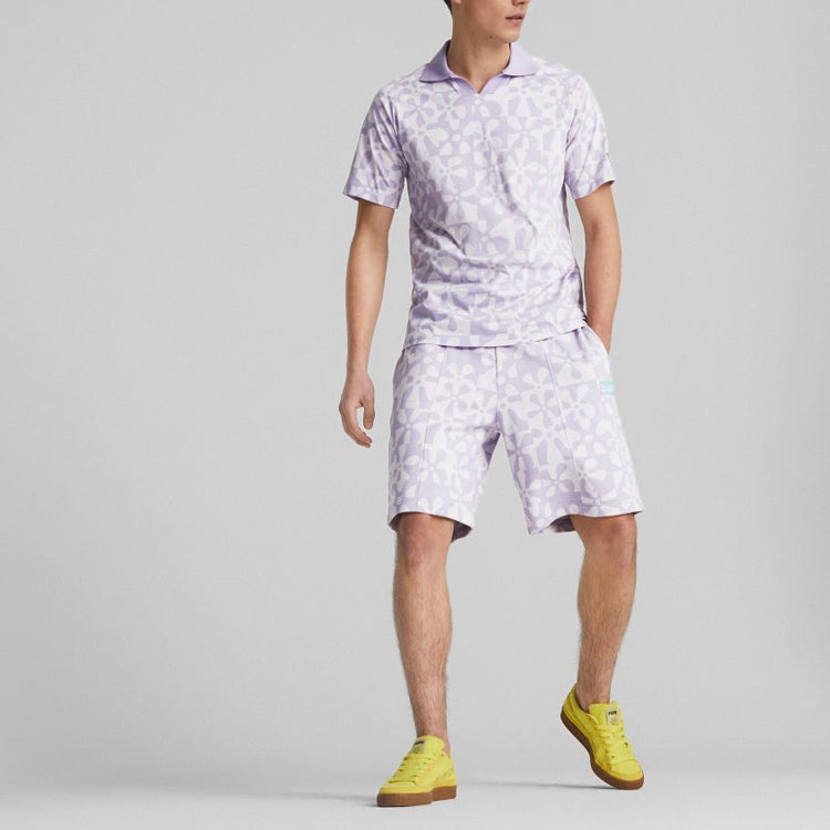 PUMA x Spongebob Printed Polo Shirt 'Purple' 620688-25