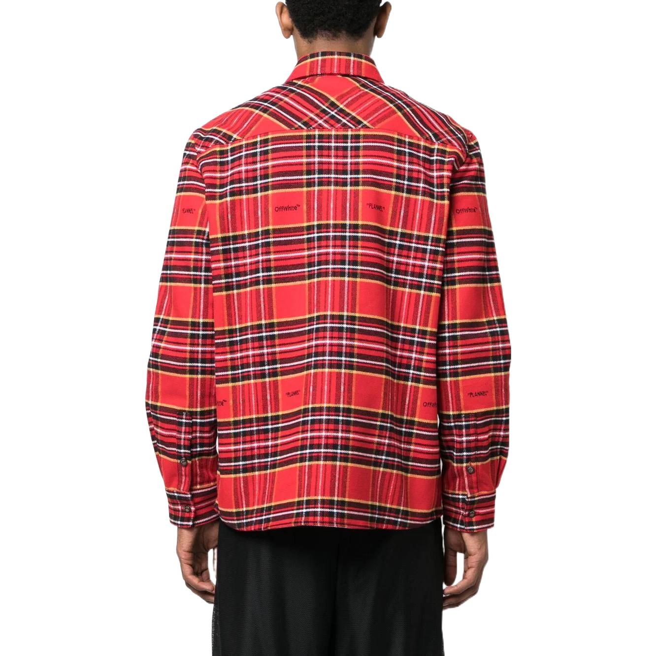 Off-White Plaid Flannel Shirt OMGA227S23FAB0012510