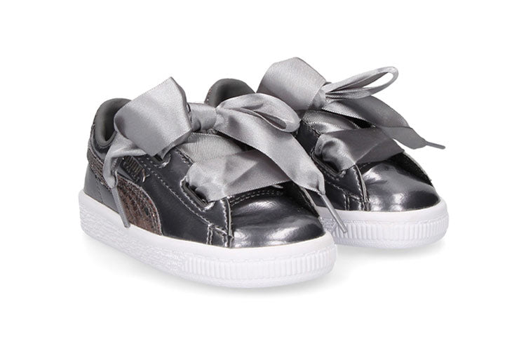 (TD) PUMA Basket Heart Lunar Lux 'Smoked Pearl' 365995-01