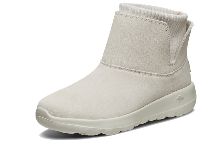 (WMNS) Skechers One The Go Socks Stitching Short Boots 'Grey' 16605-NAT