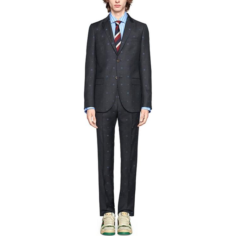 Gucci Bees And Hearts Monaco Suit 'Grey Blue' 554100-Z559J-4265