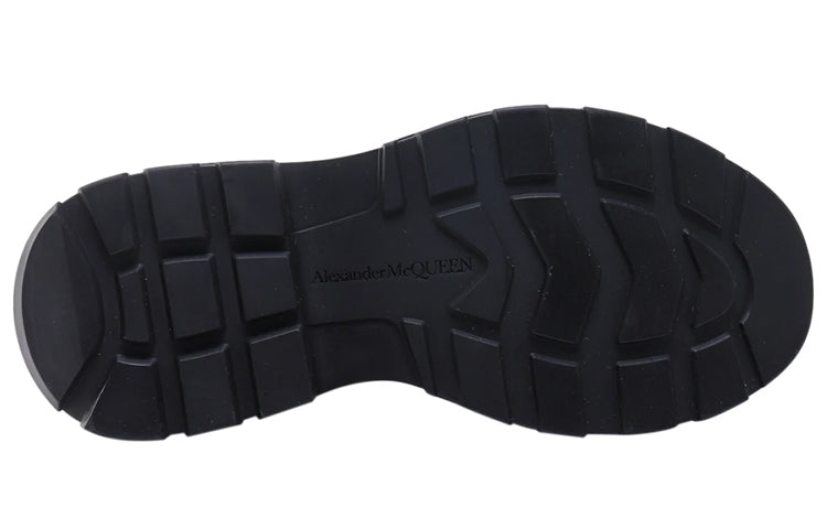 Alexander McQueen Graffiti Knit Tread Slick Boots 'Wine Red Black' 705671W4UD11550