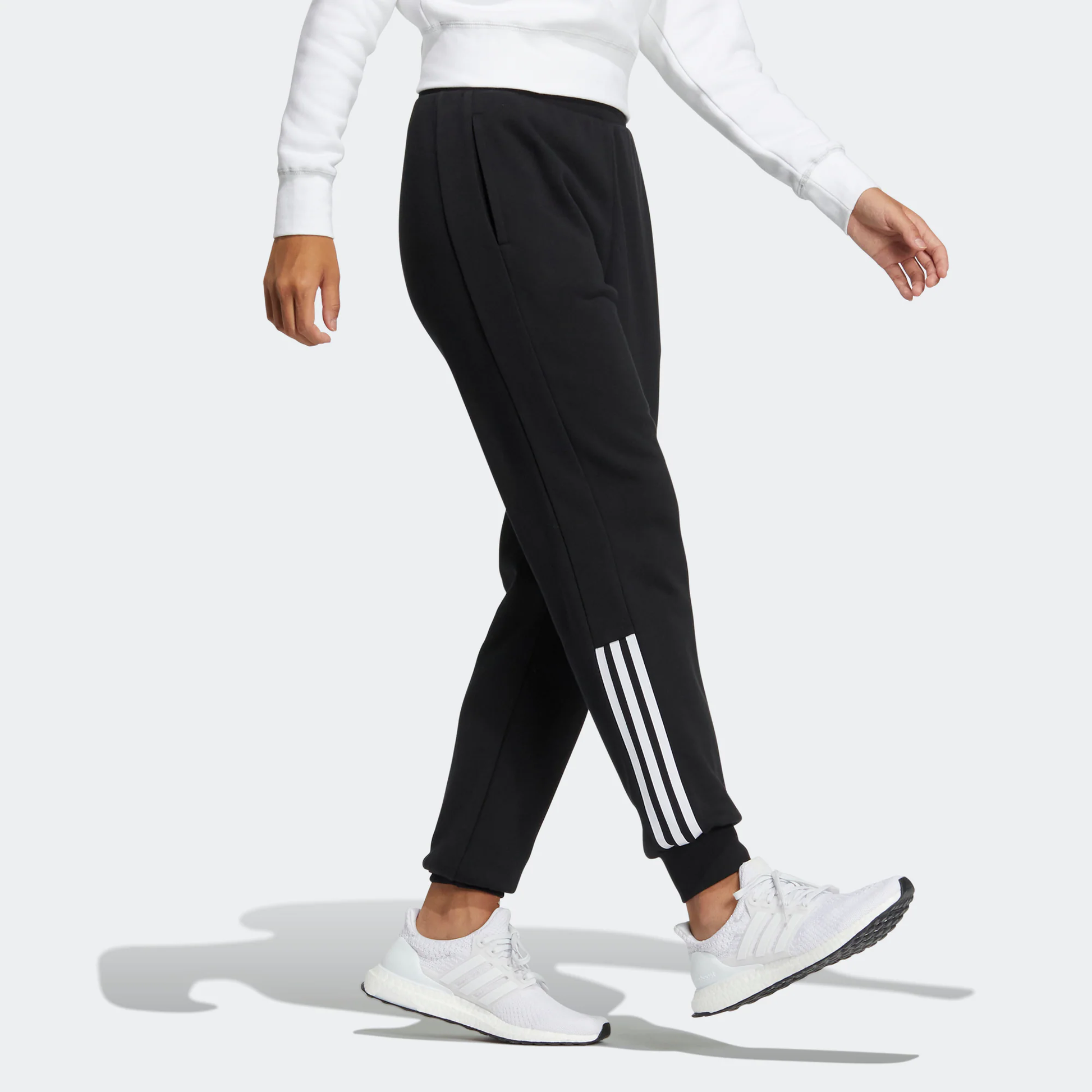 (WMNS) adidas Track Pants 'Black White' HM7060