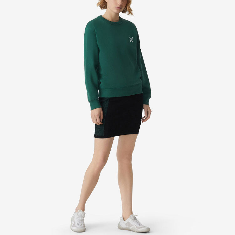 (WMNS) KENZO SS21 Logo Long Sleeves Hoodie Green FA62SW8204MS-56