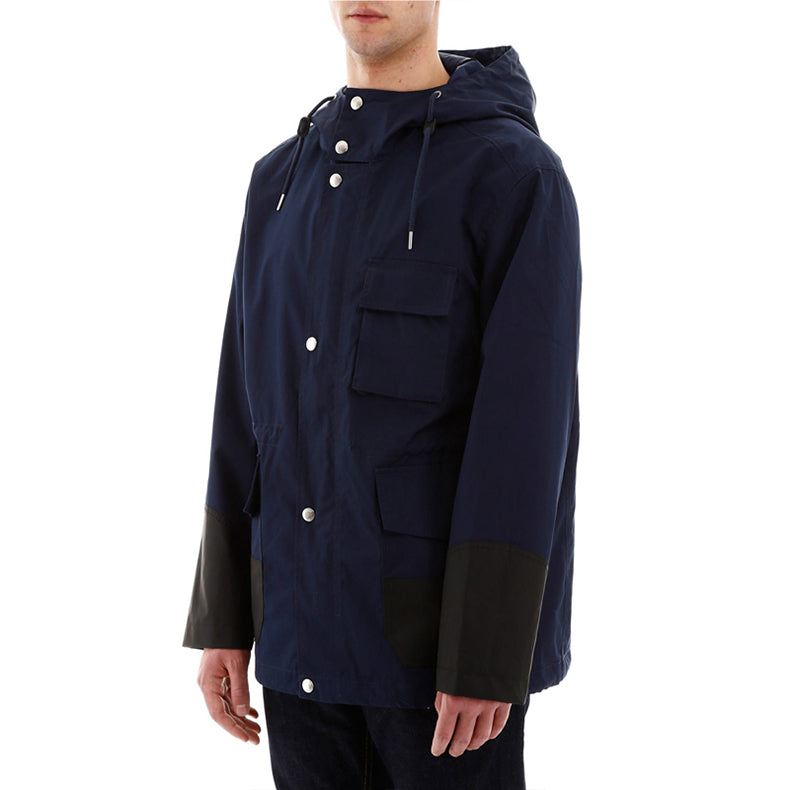 Men's KENZO Alphabet Logo Pattern Jacket Navy Blue FA55OU2221NF-77