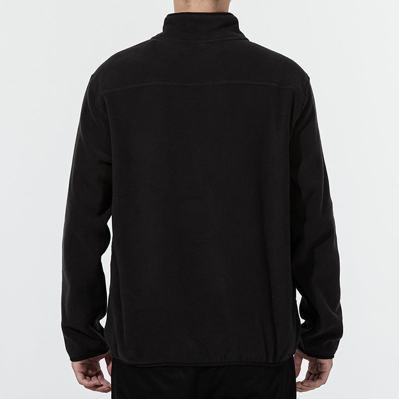 PUMA Classics Polar Fleece Hz Crew Casual Sports Fleece Lined Stand Collar Knit Black 533121-01
