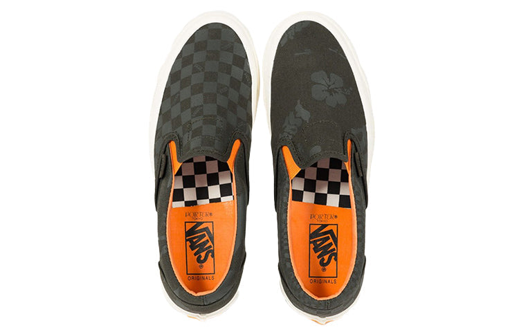 Vans Porter-Yoshida & Co. x OG Classic Slip-On LX 'Forest Night Floral Checkerboard' VN0A45JKWW6