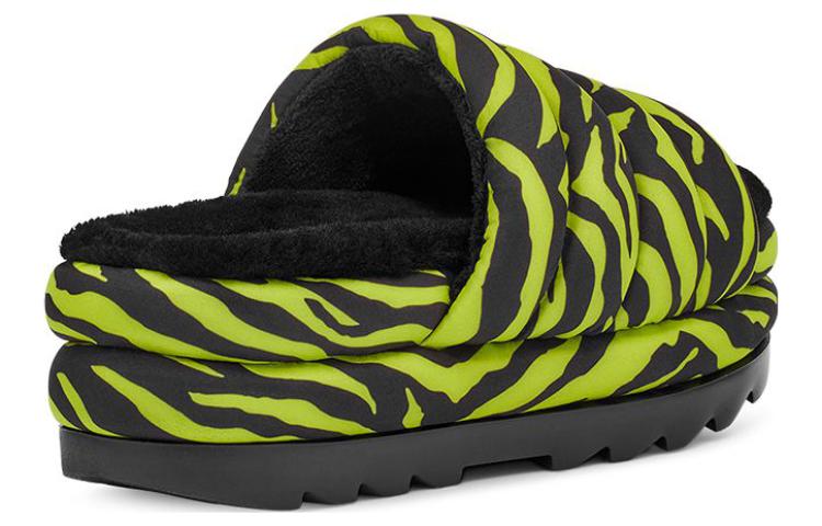 (WMNS) UGG Platform Maxi Slide 'Zebra Print Lime' 1127075-KLM