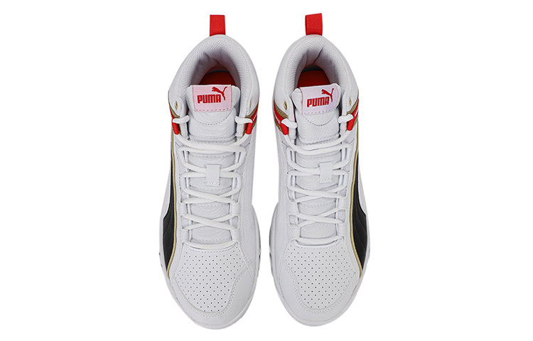 PUMA Unisex Rebound Future Evo Mid-Top Black/White/Red 374899-08