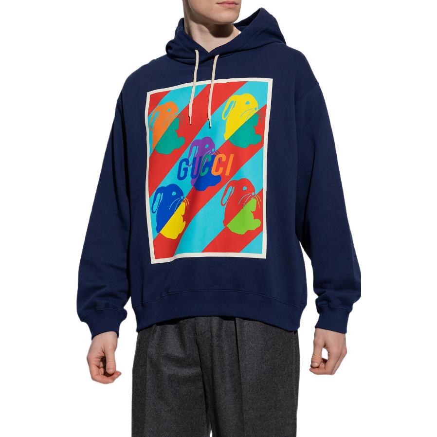 Gucci Graphic Paint Hoodie 'Navy Multi' 728986-XJE78-4684