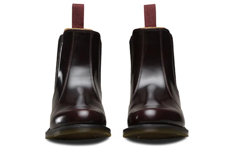 (WMNS) Dr.Martens Flora Smooth Leather Chelsea Boots 'Cherry Red' 14650601
