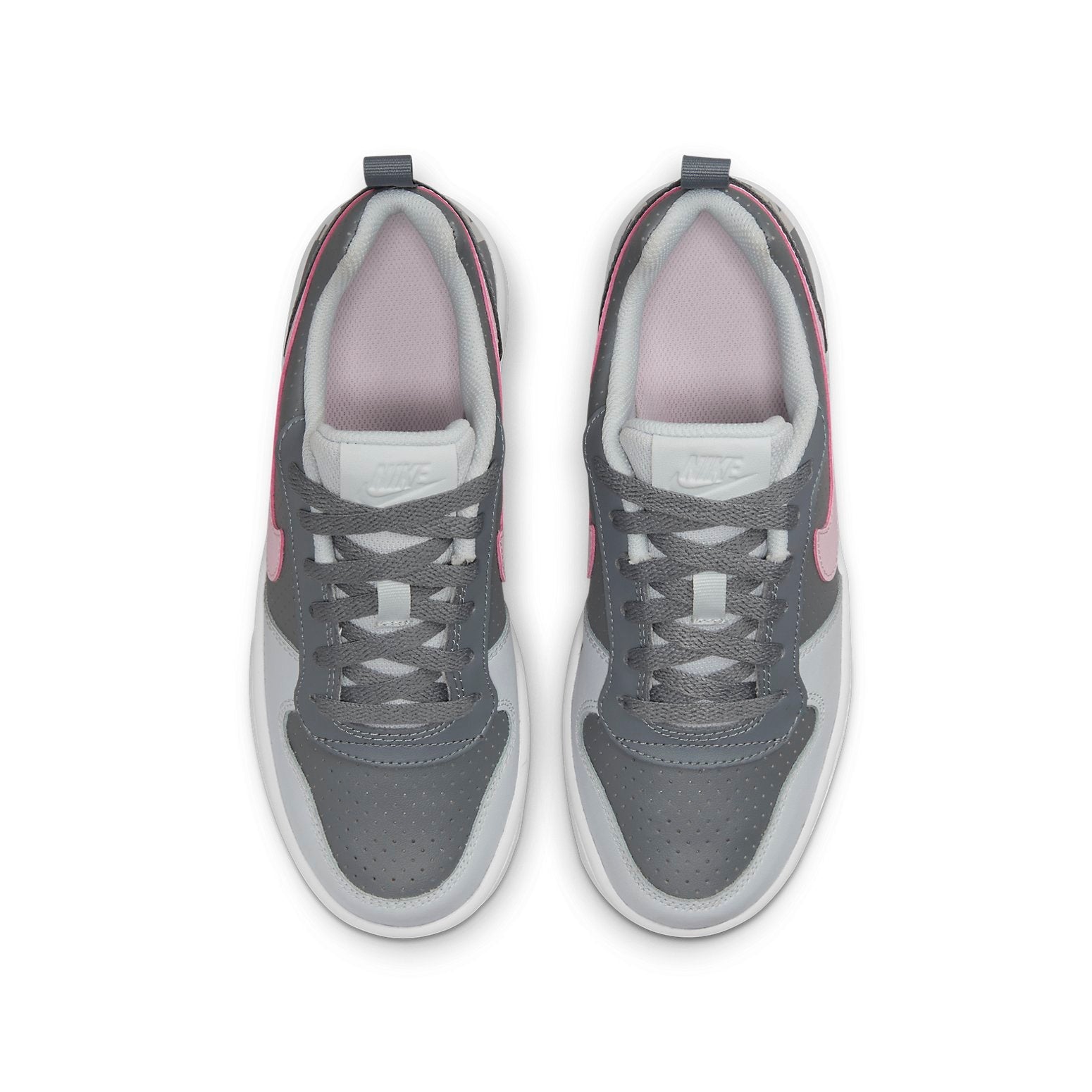 (GS) Nike Court Borough Low 'Grey Pink' 845104-008