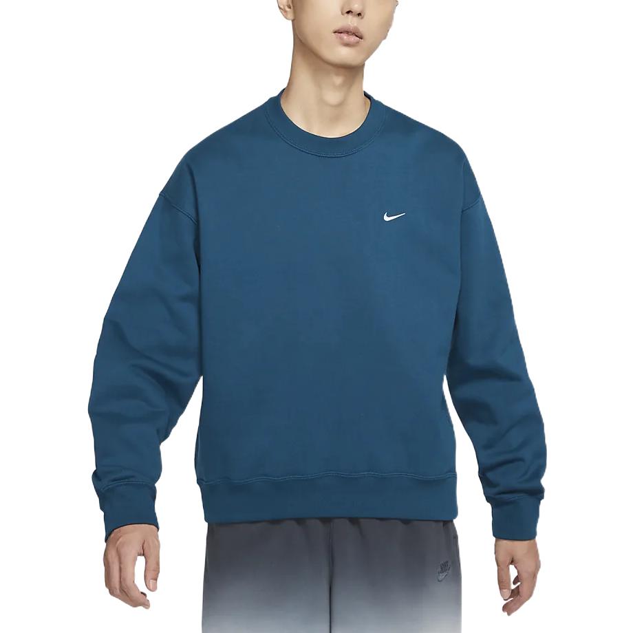 Nike Round Neck Pullover Loose Long Sleeves Hoodie Men's Blue DA0318-460