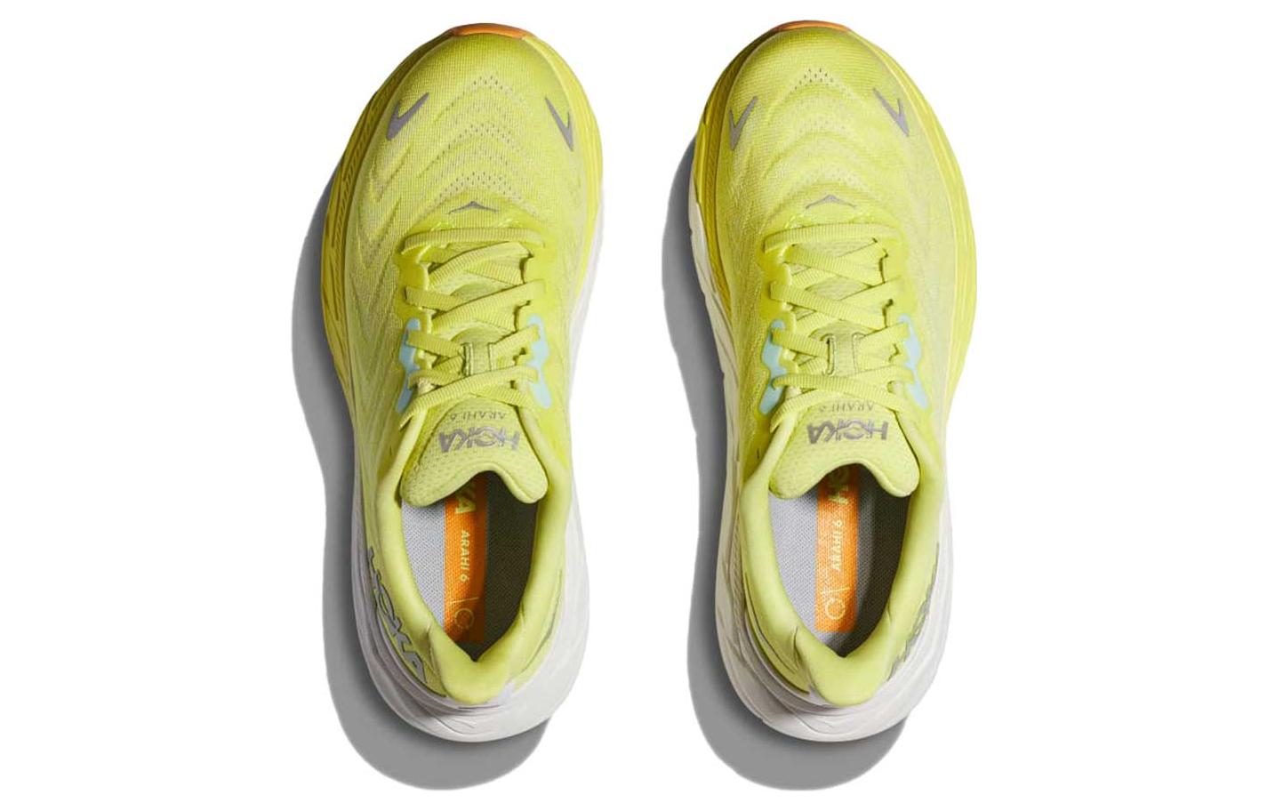(WMNS) HOKA ONE ONE Arahi 6 'Citrus Glow White' 1123194-CGWHT