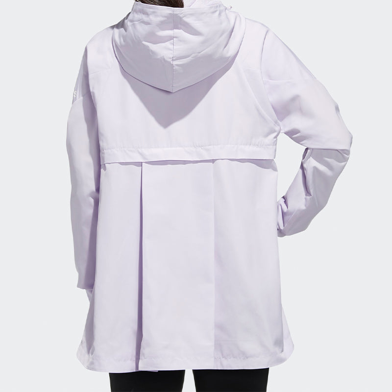 (WMNS) adidas Wb Logo Printing Hooded Jacket Purple FM9258