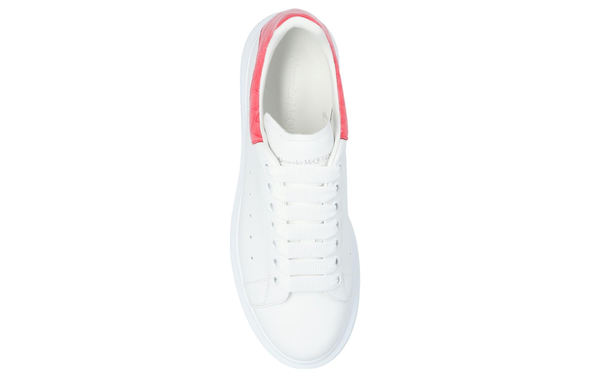 (WMNS) Alexander McQueen Oversized Sneaker 'White Pink' 553770WHXMY9663